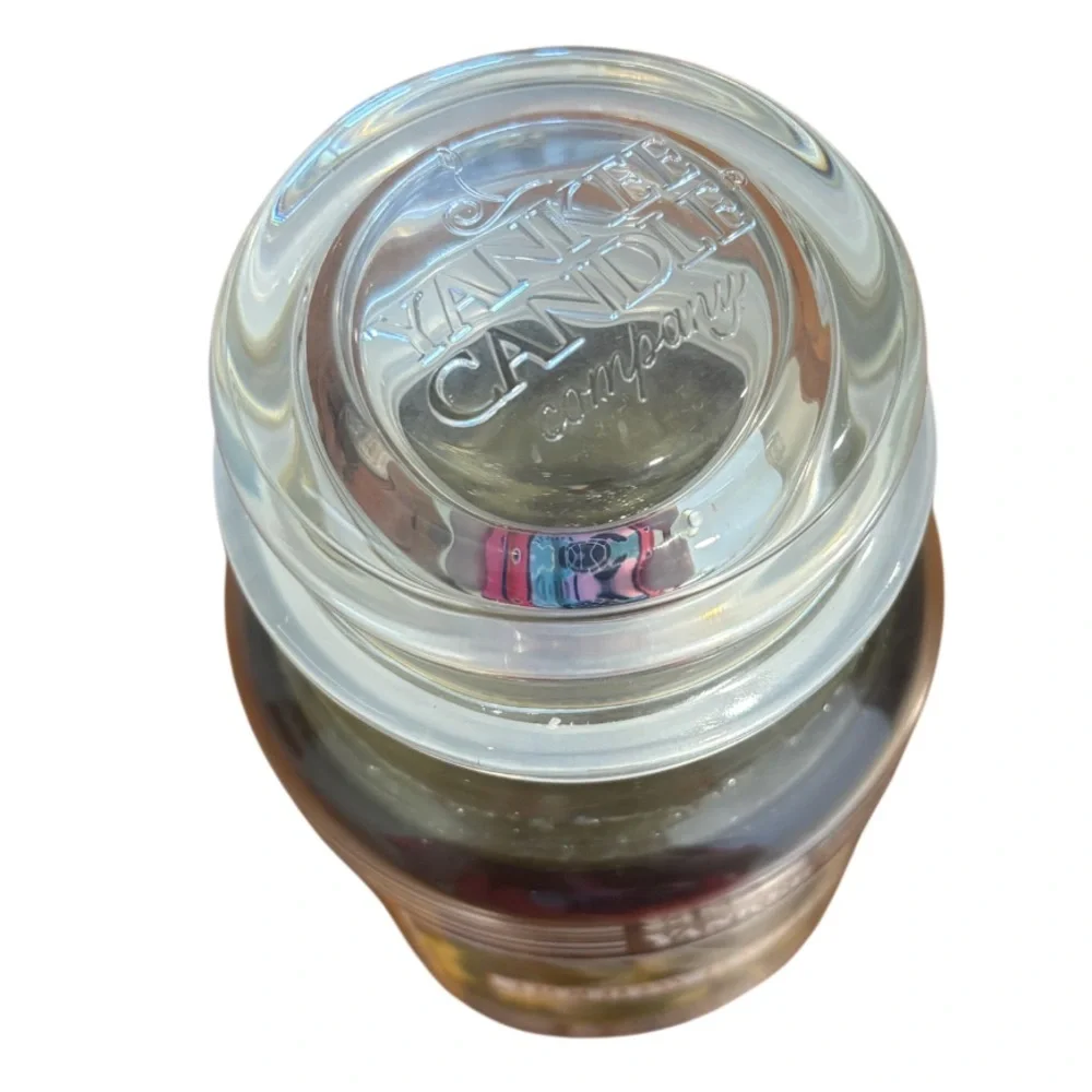 Yankee Candle Jar Black Band Rare Vintage Holiday Bayberry Christmas Dark Green